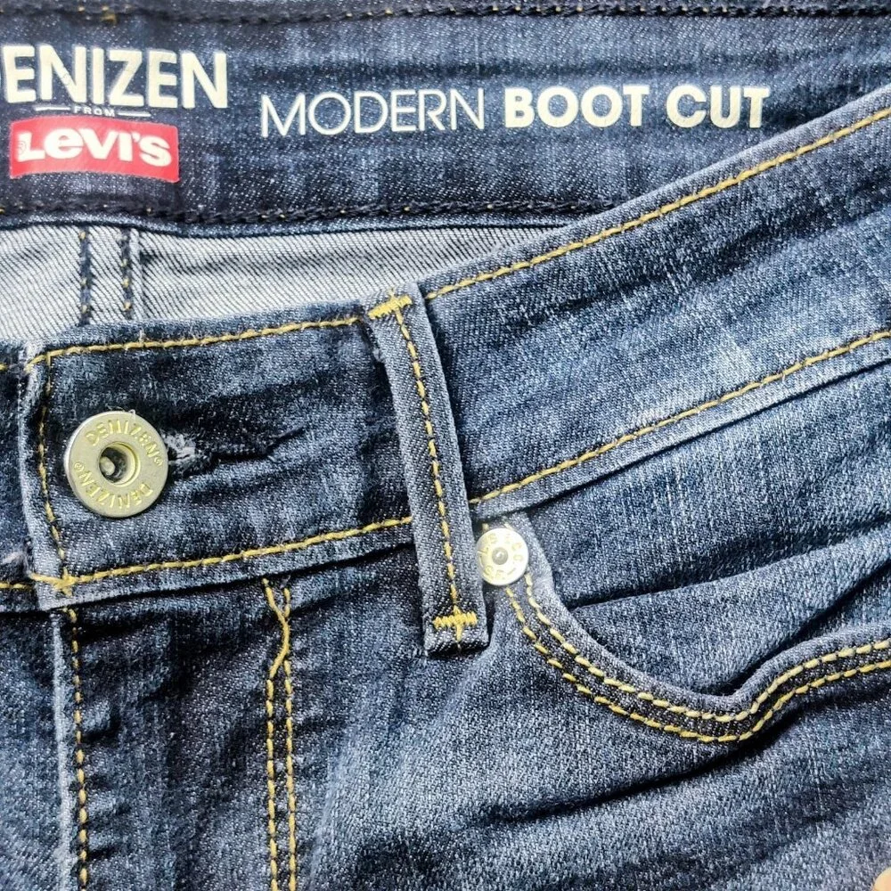 Denizen from Levi’s Modern Boot Cut Jeans Women’s W26 L32 Dark Wash Stretch... - Picture 8 of 11